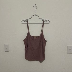 Mossimo Dusty Rose Ribbed Sweater Cropped Cami Tank